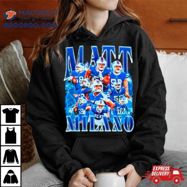 Matt Milano Nfl Buffalo Bills Shirt