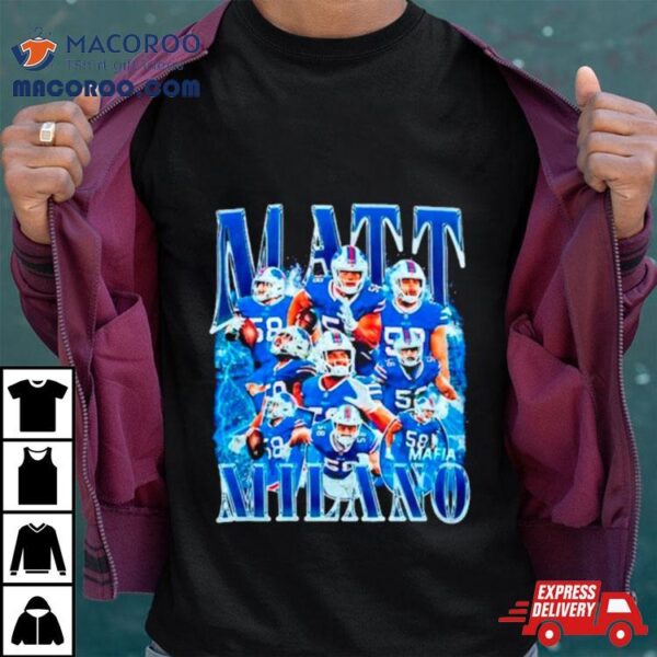 Matt Milano Nfl Buffalo Bills Shirt