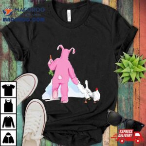 Matthew Perry Pink Bunny And Chicken Tshirt