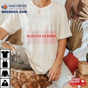 Max Mannis Wearing Baruch Hashem Shirt