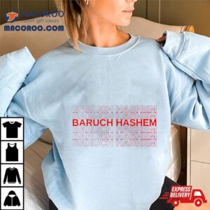 Max Mannis Wearing Baruch Hashem Tshirt