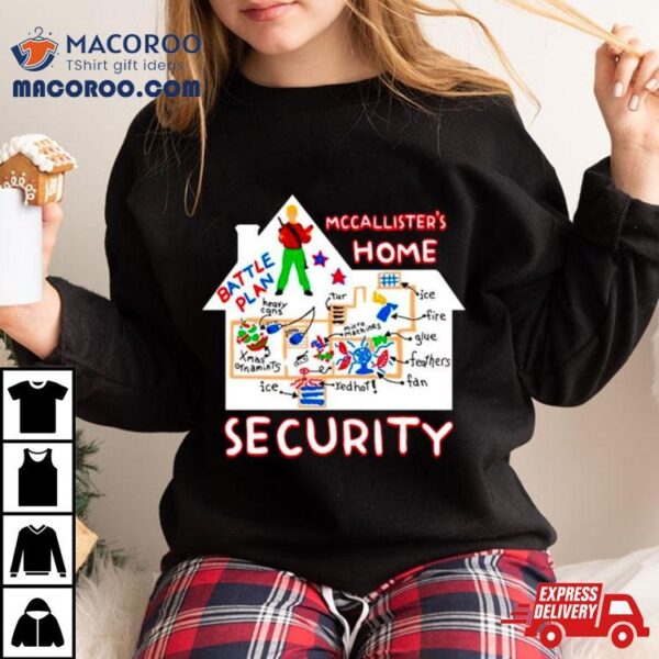 Mccallister’s Home Security Battle Plans Alone Christmas Shirt