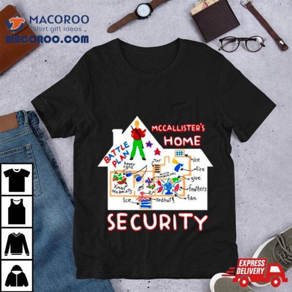 Mccallister’s Home Security Battle Plans Alone Christmas Shirt