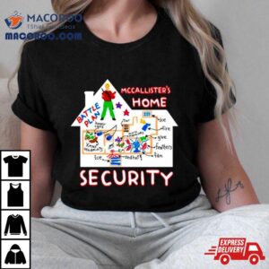 Mccallister S Home Security Battle Plans Alone Christmas Tshirt