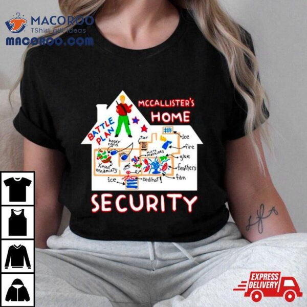 Mccallister’s Home Security Battle Plans Alone Christmas Shirt