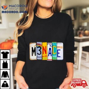 Menace License Plate Tshirt