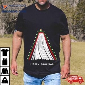 Merry Bookmas Christmas Tree Tshirt