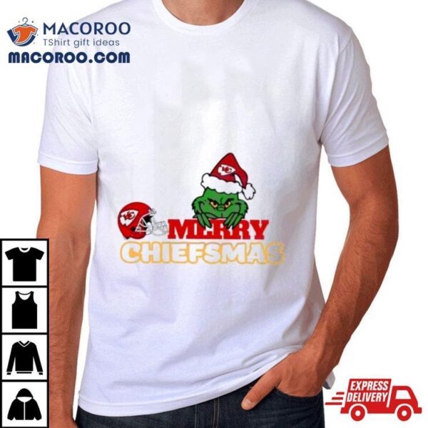 Merry Chiefsmas, Santa Grinch Kansas City Chiefs Shirt