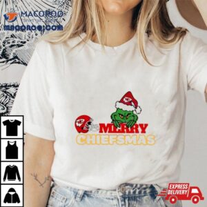 Merry Chiefsmas Santa Grinch Kansas City Chiefs Tshirt