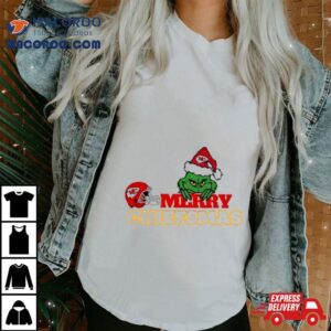 Merry Chiefsmas Santa Grinch Kansas City Chiefs Tshirt