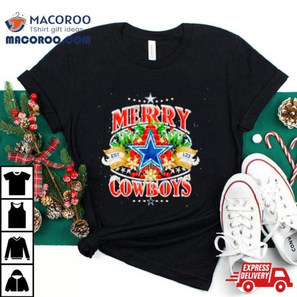 Merry Christmas And Dallas Cowboys Shirt