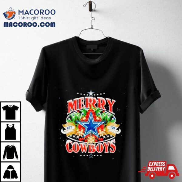 Merry Christmas And Dallas Cowboys Shirt