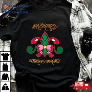 Merry Christmas Louisiana Fleur De Lis Tshirt