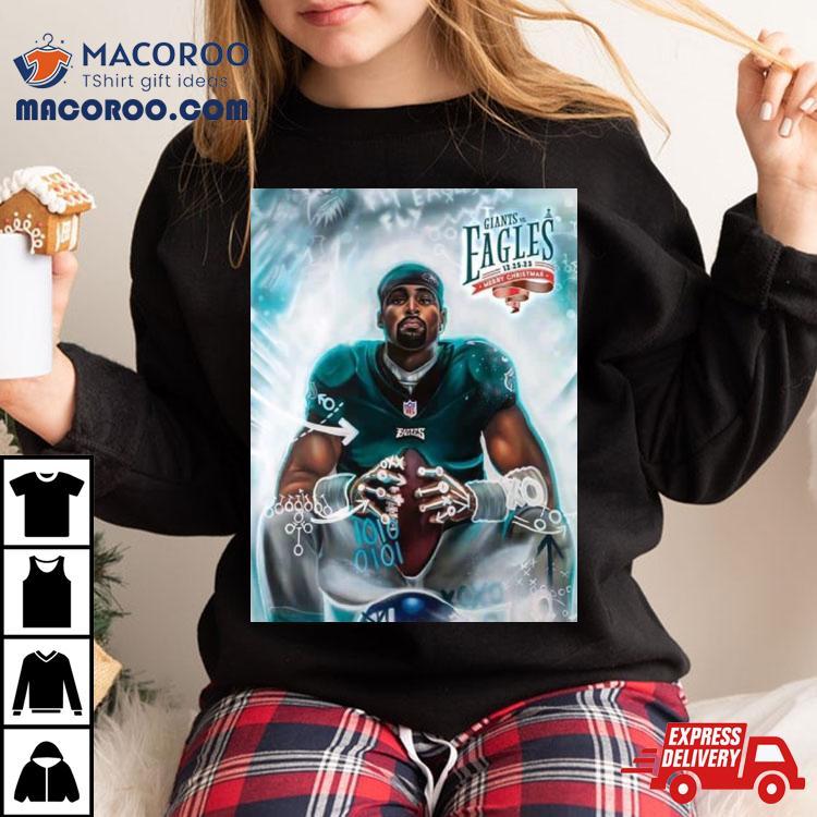 Merry Gameday Philadelphia Eagles Vs New York Giants Nfl Official Poster Shirt Merry Gameday Philadelphia Eagles Vs New York Giants Nfl Official Poster Shirt