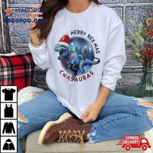 Merry Rex Mas Cnaauras Plaid T Shirt