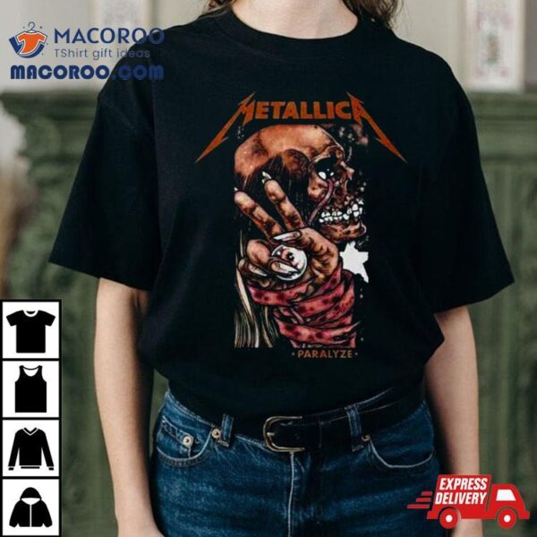 Metallica M72 Merch Store 2023 Paralyze Fan Gifts Two Sides T Shirt