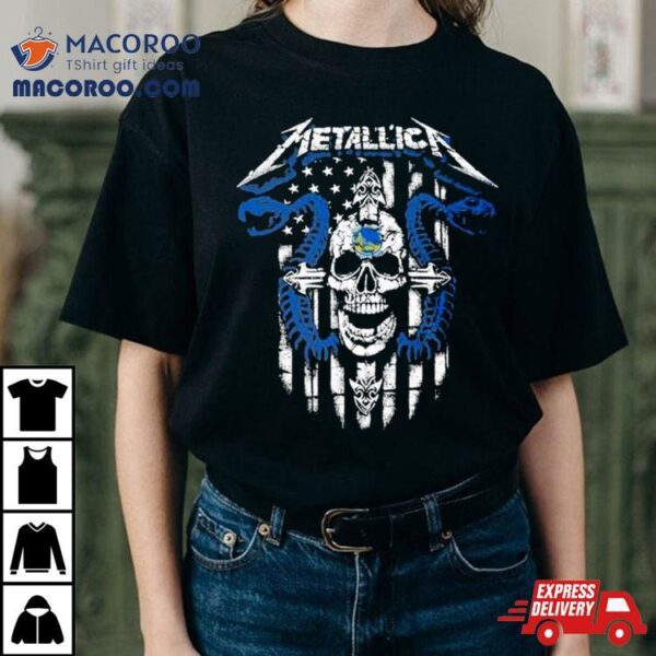 Metallica Snake Skull Golden State Warriors Logo Gildan 2023 Shirt