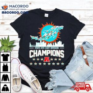 Miami Dolphins Afc East Division Champions Player Logo Tshirt