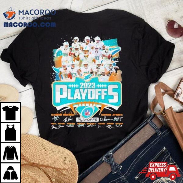 Miami Dolphins 2023 Playoffs Signature T Shirt