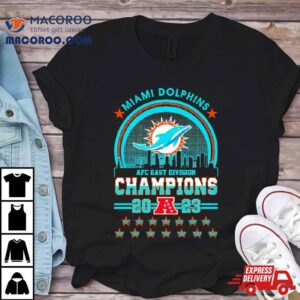 Miami Dolphins Afc East Champions 2023 Skyline Shirt