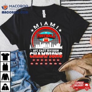 Miami Dolphins Football Afc East Division Champions Skyline Tshirt