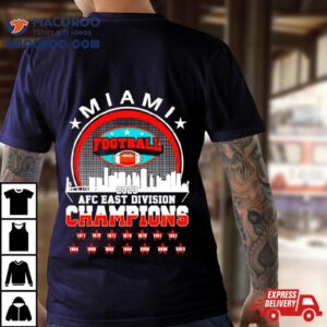 Miami Dolphins Football Afc East Division Champions Skyline Tshirt