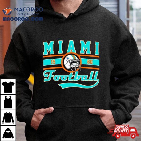 Miami Dolphins Football Est 1966 Helmet Shirt