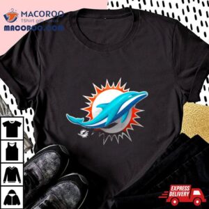 Miami Dolphins Midnight Mascot Retro Tshirt