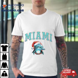Miami Dolphins Santa Christmas Tshirt