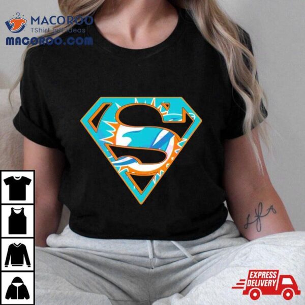 Miami Dolphins Superman Logo Shirt