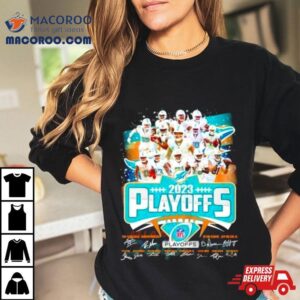 Miami Dolphins Team Nfl Playoffs Signatures Tshirt