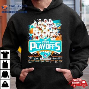 Miami Dolphins Team Nfl Playoffs Signatures Tshirt