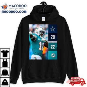 Miami Dolphins Win Dallas Cowboys Nfl Final Score Tshirt