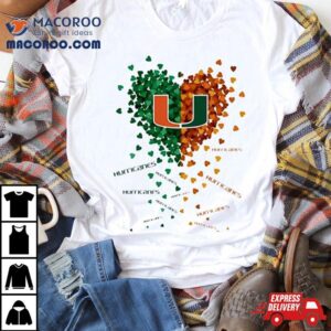 Miami Hurricanes Tiny Heart Shape 2023 Shirt