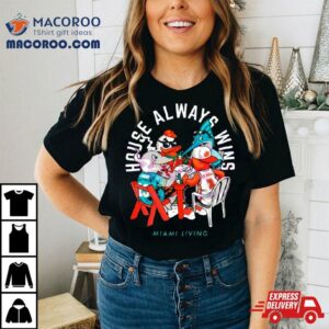 Miami Sports Mascot House Always Wins Miami Living Vintage Tshirt