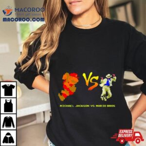 Michael Jackson Vs Mario Bros Video Game Shirt