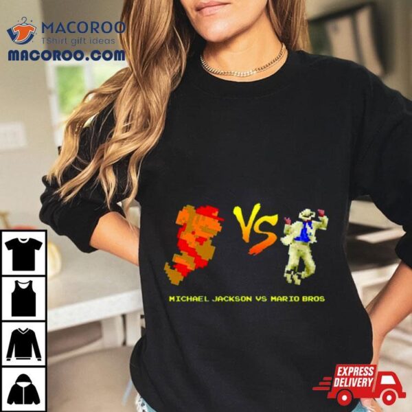 Michael Jackson Vs Mario Bros Video Game Shirt