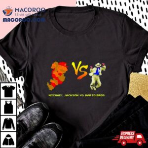 Michael Jackson Vs Mario Bros Video Game Tshirt