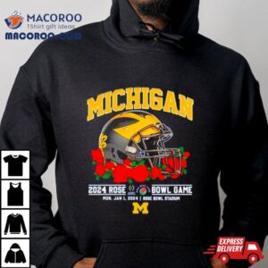 Michigan Football 2024 Rose Bowl Game Mon, Jan 1, 2024 Rose Bowl Stadium Shirt