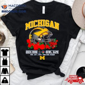 Michigan Football 2024 Rose Bowl Game Mon, Jan 1, 2024 Rose Bowl Stadium Shirt
