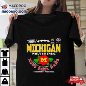 Michigan Rose Bowl 2024 Cfp Semi Vintage Flower T Shirt