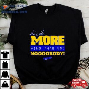 Michigan Who S Got More Wins Than Us Nobody Tshirt