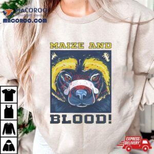 Michigan Wolberines Maize And Blood Tshirt