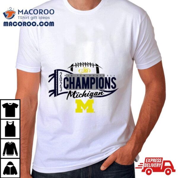 Michigan Wolverines 2023 Big Ten Football Conference Champions Tri Blend Shirt