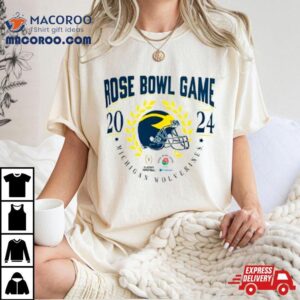 Michigan Wolverines Helmet Cfp Rose Bowl Game Bound Tshirt