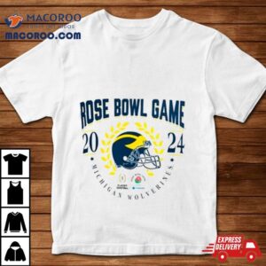 Michigan Wolverines Helmet Cfp Rose Bowl Game Bound Tshirt