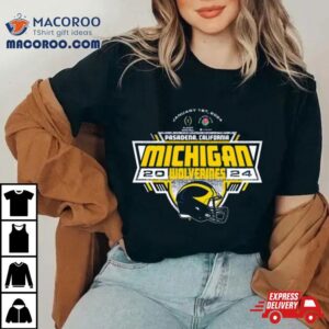 Michigan Wolverines Generic Helmet Cfp Rose Bowl Bound Tshirt