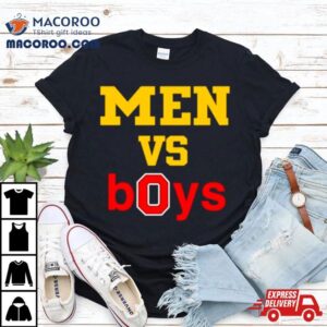 Michigan Wolverines And Ohio State Buckeyes Men Vs Boys Tshirt