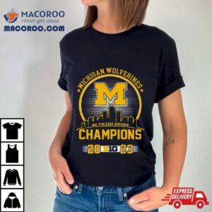 Michigan Wolverines Big Ten East Division Champions Skyline Tshirt