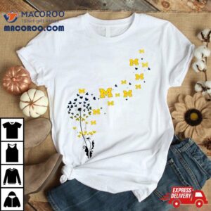 Michigan Wolverines Dandelion Flower Tshirt